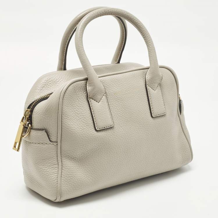 Pre Owned Marc Jacobs Gotham Light Beige Leather Bauletto Bag