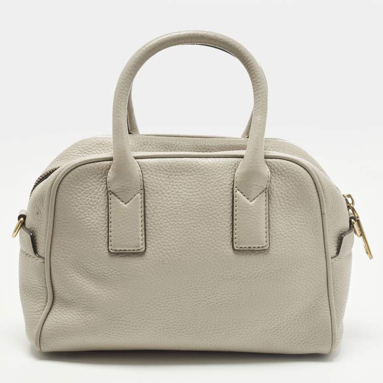 Pre Owned Marc Jacobs Gotham Light Beige Leather Bauletto Bag