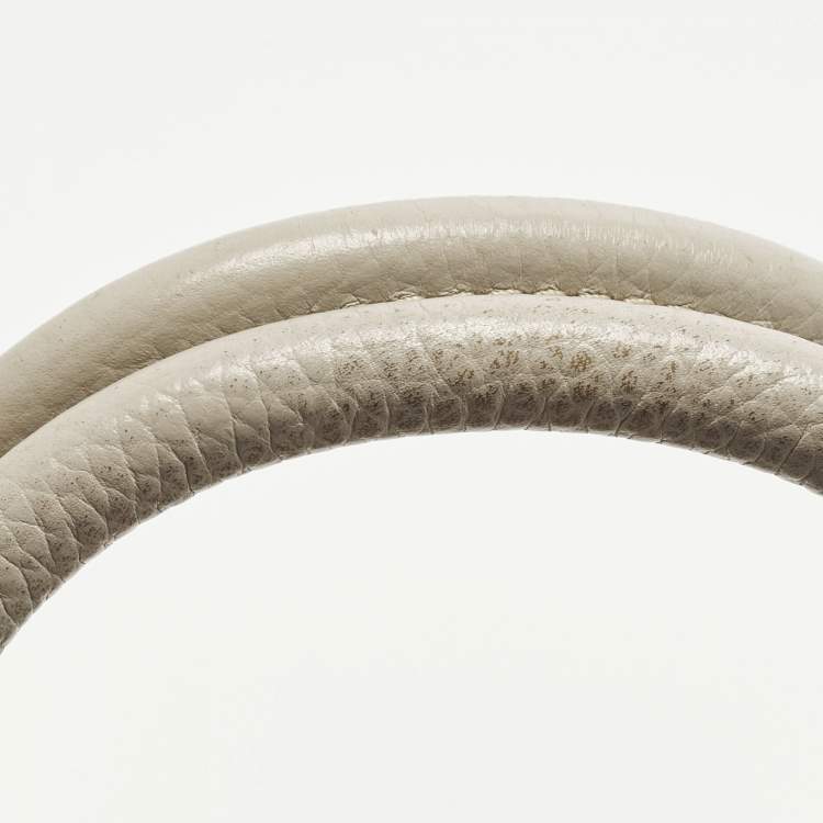 Pre Owned Marc Jacobs Gotham Light Beige Leather Bauletto Bag