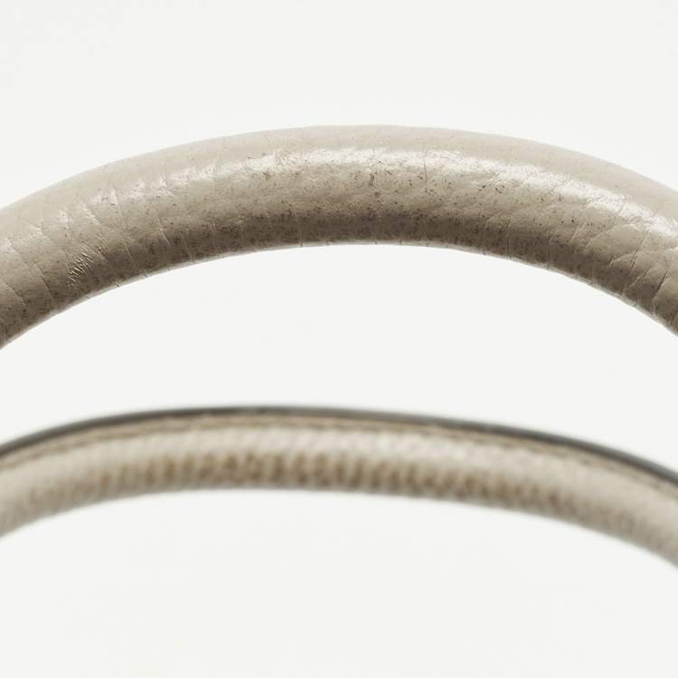 Pre Owned Marc Jacobs Gotham Light Beige Leather Bauletto Bag