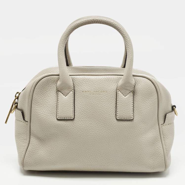 Pre Owned Marc Jacobs Gotham Light Beige Leather Bauletto Bag