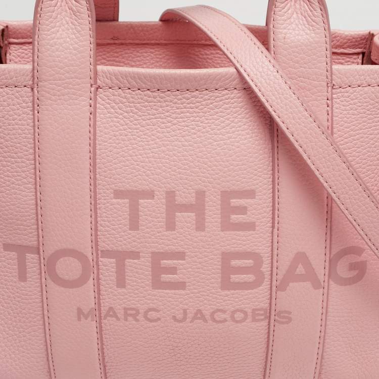 Pre Owned Marc Jacobs The Tote Small Pink Leather Bag