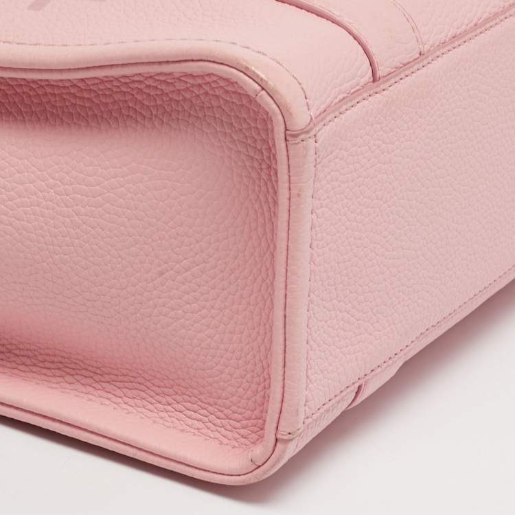 Pre Owned Marc Jacobs The Tote Small Pink Leather Bag