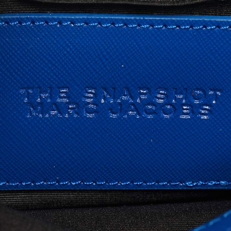 Pre Owned Marc Jacobs Blue Leather Snapshot Camera Crossbody Bag