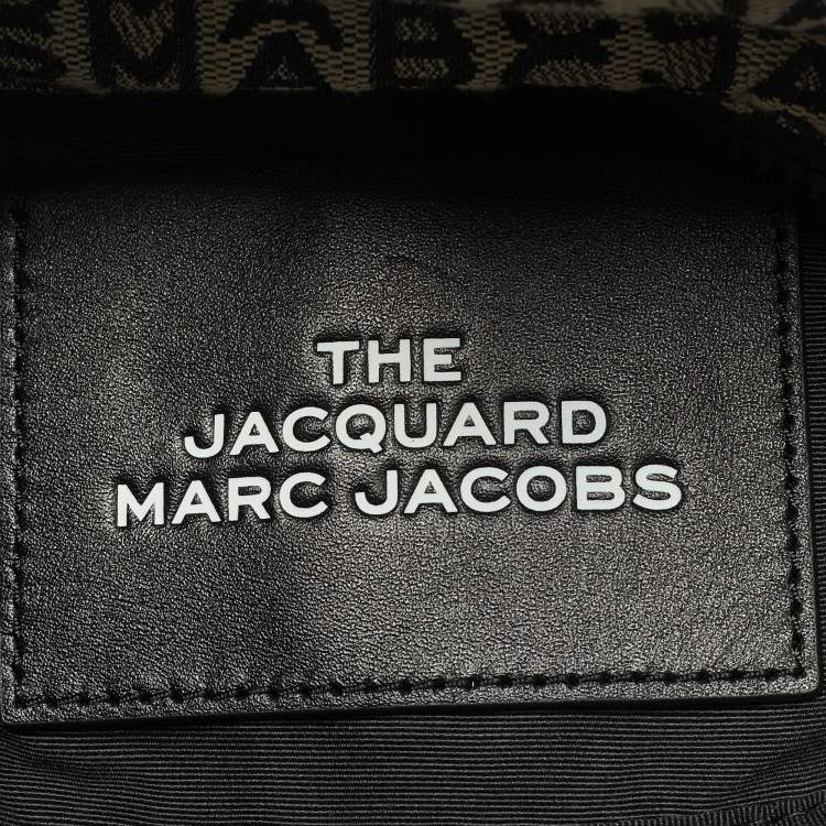 Pre Owned Marc Jacobs The Monogram Small Grey/Black Jacquard Tote