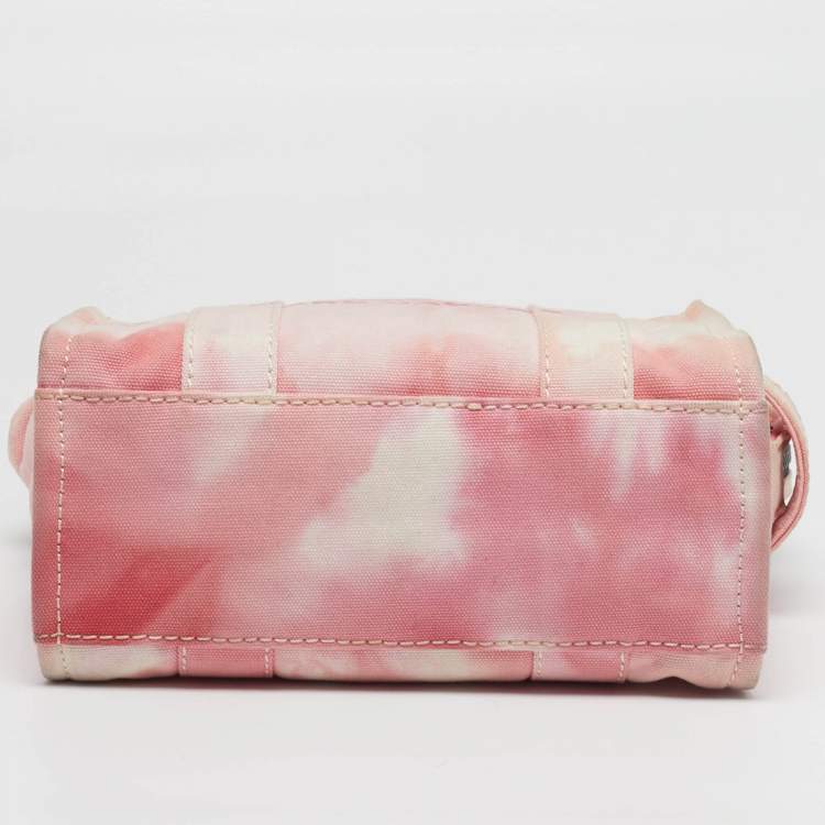 Pre Owned Marc Jacobs The Tote Small Pink Tie Dye Canvas Tote