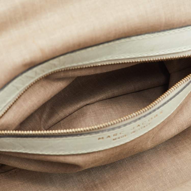 مملوكة مسبقًا Marc Jacobs Stam Pale Green Leather Satchel