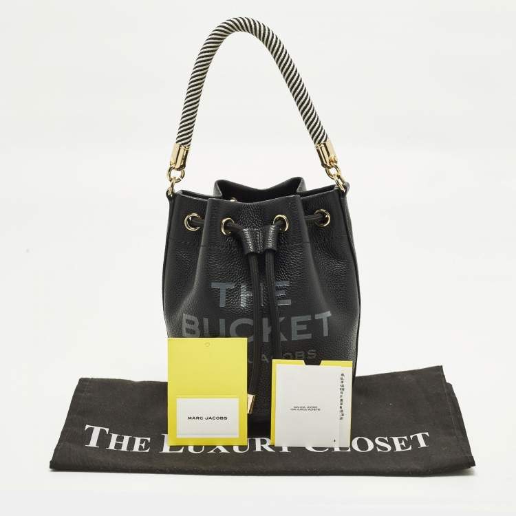Pre Owned Marc Jacobs The Bucket Black Leather Bag
