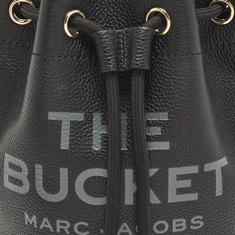 Pre Owned Marc Jacobs The Bucket Black Leather Bag