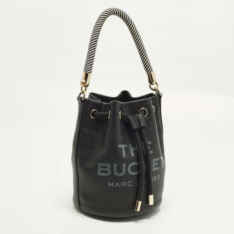 Pre Owned Marc Jacobs The Bucket Black Leather Bag