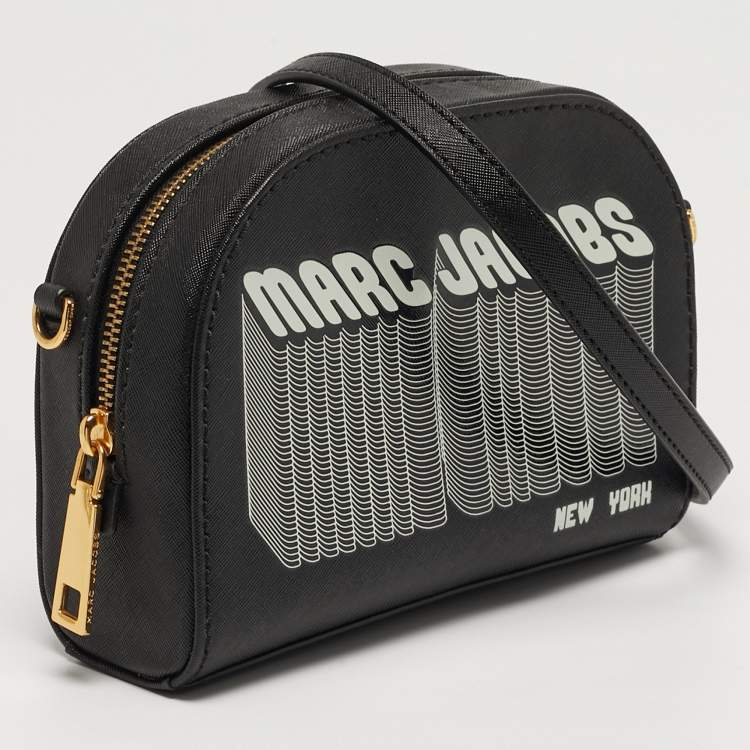 Pre Owned Marc Jacobs Black Faux Leather Camera Crossbody Bag