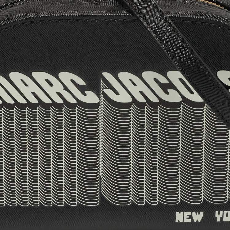 Pre Owned Marc Jacobs Black Faux Leather Camera Crossbody Bag