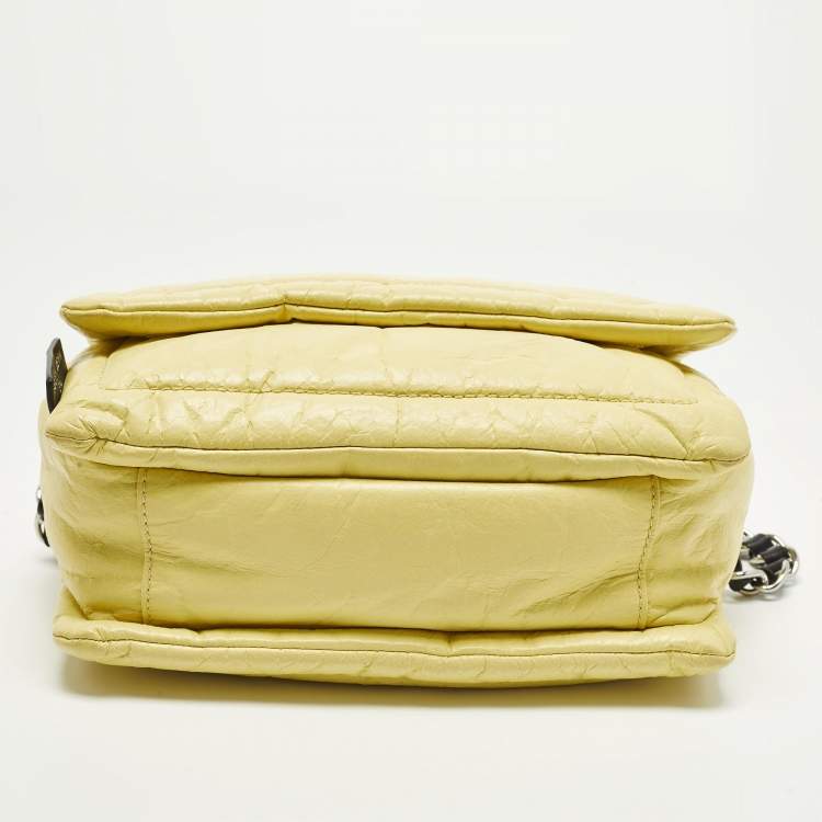 Pre Owned Marc Jacobs The Pillow Yellow/Black Leather Shoulder Bag