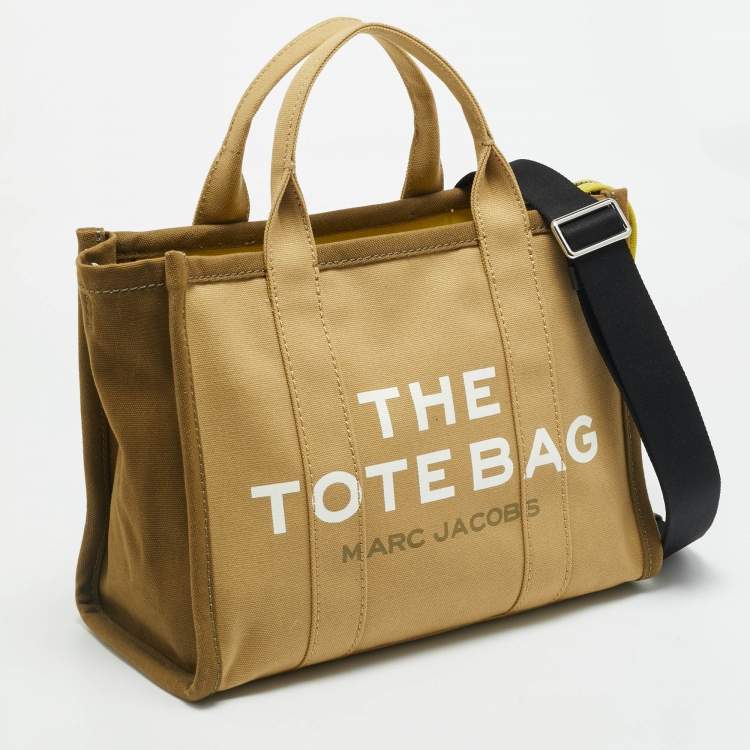 Pre Owned Marc Jacobs The Tote Medium Olive Green Canvas Bag