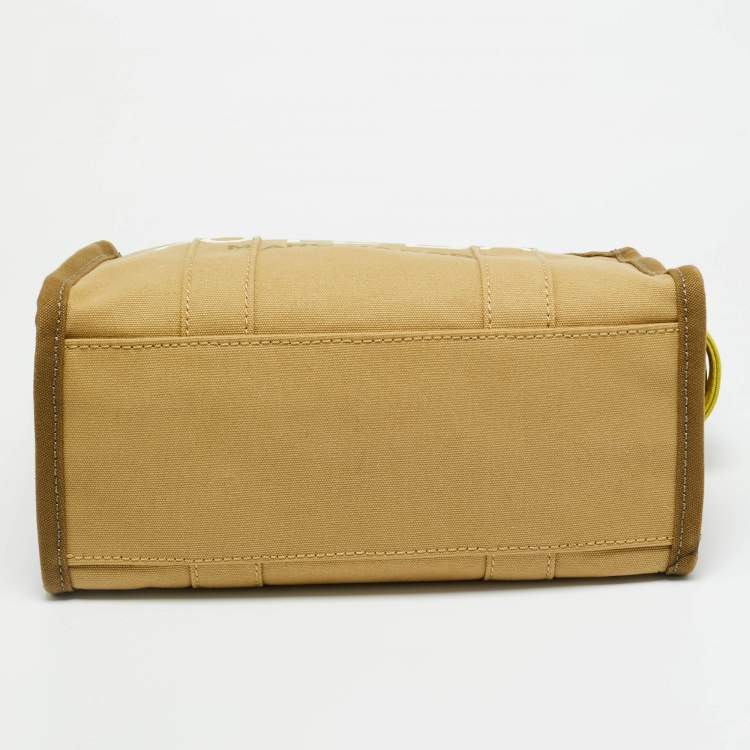 Pre Owned Marc Jacobs The Tote Medium Olive Green Canvas Bag