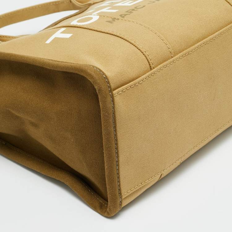 Pre Owned Marc Jacobs The Tote Medium Olive Green Canvas Bag