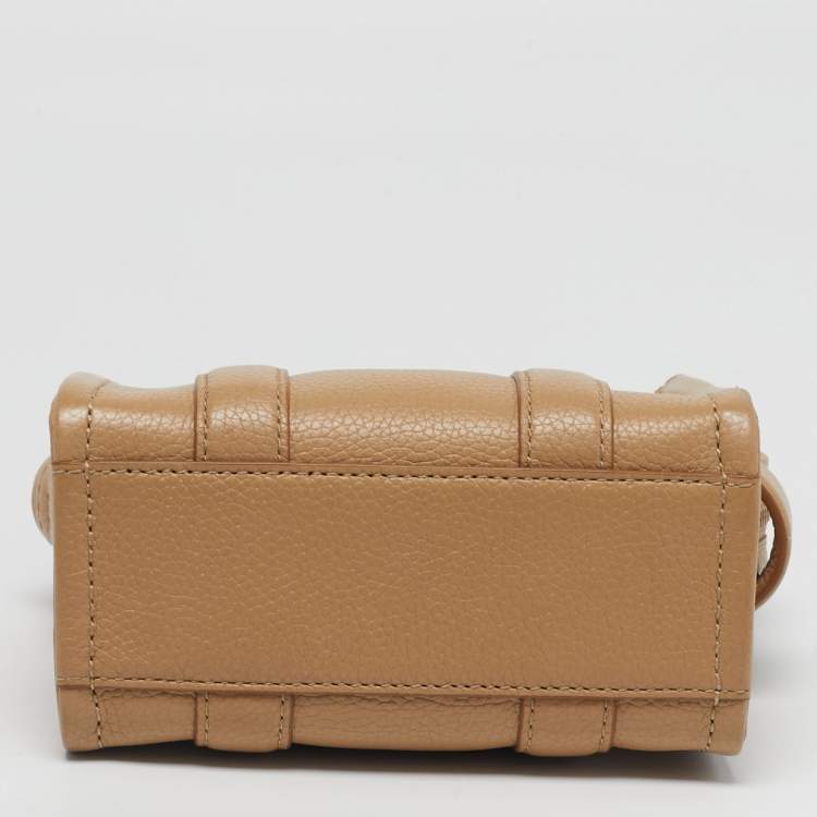 Pre Owned Marc Jacobs The Tote Tan Leather Crossbody Bag