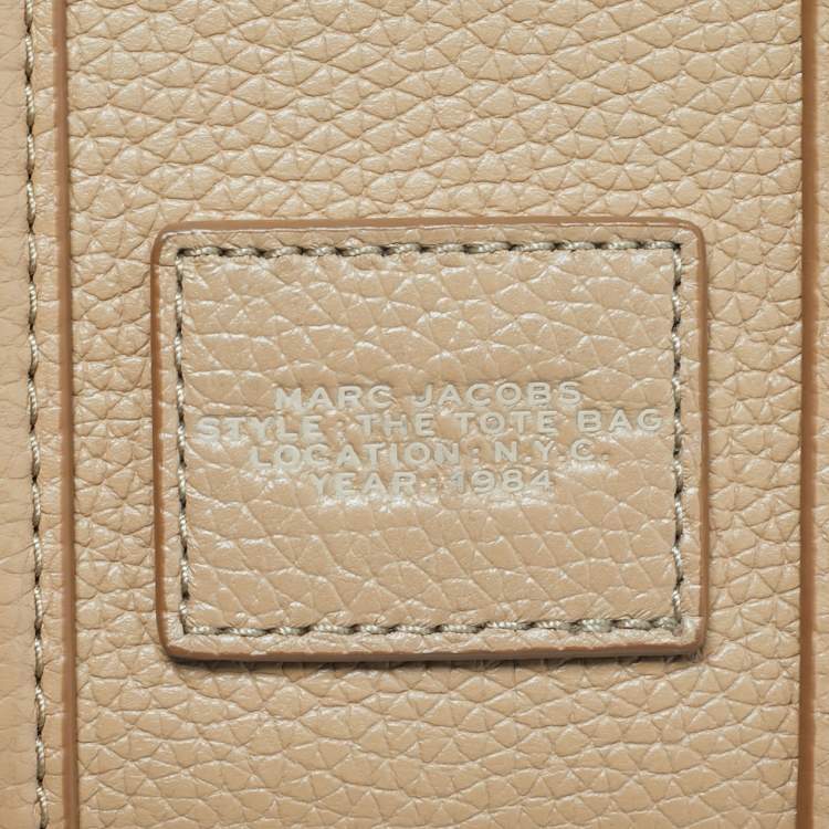 Pre Owned Marc Jacobs The Tote Tan Leather Crossbody Bag