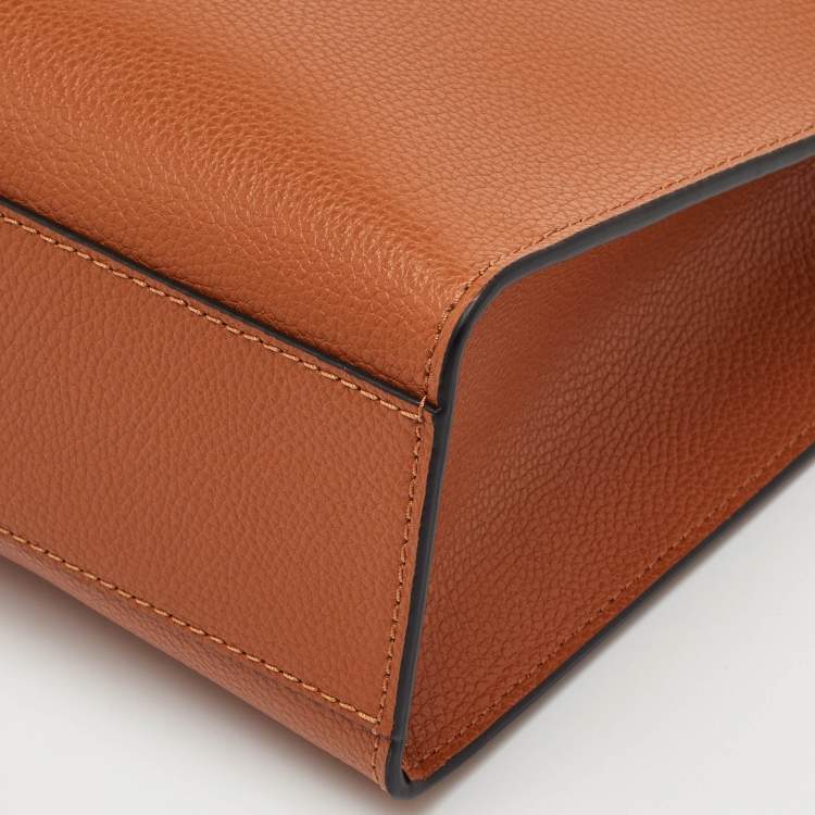 Pre Owned Marc Jacobs Grind Mini Rust Orange Leather Tote