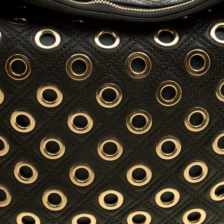 Pre Owned Marc Jacobs Green Leather Eyelet Nomad Shoulder Bag