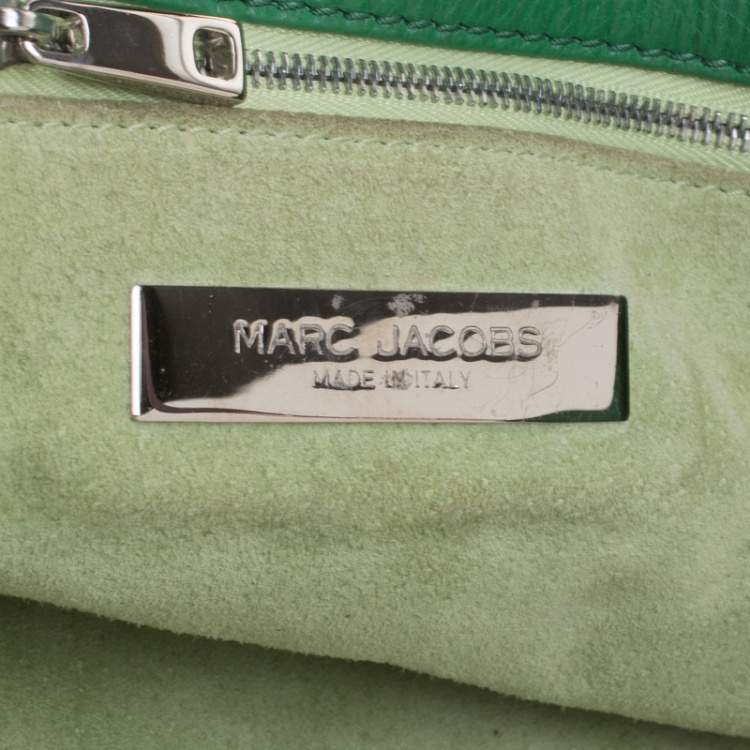 Pre Owned Marc Jacobs Green Leather Stella Tote