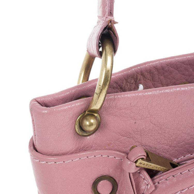 Pre Owned Marc Jacobs Pink Leather Lola Bag With Umbrella