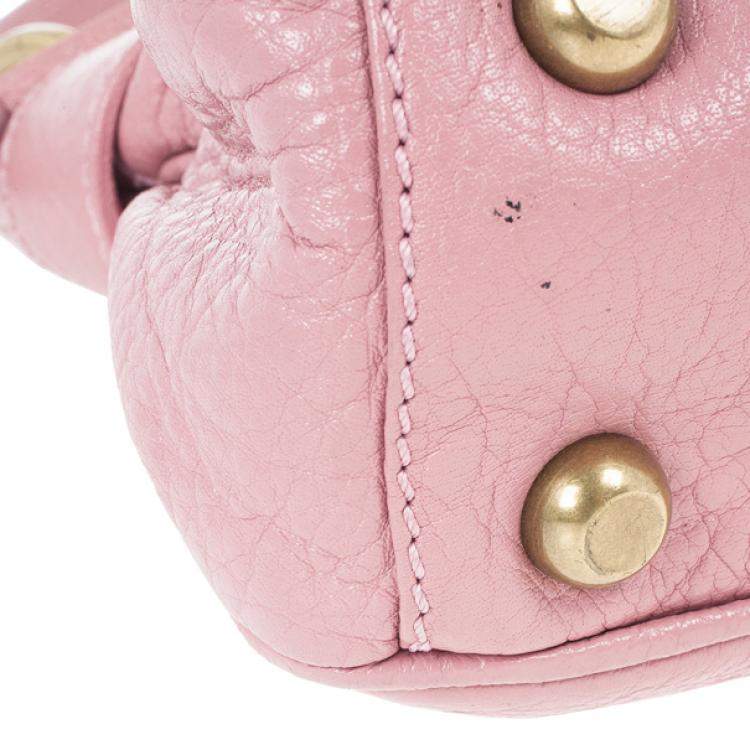 Pre Owned Marc Jacobs Pink Leather Lola Bag With Umbrella