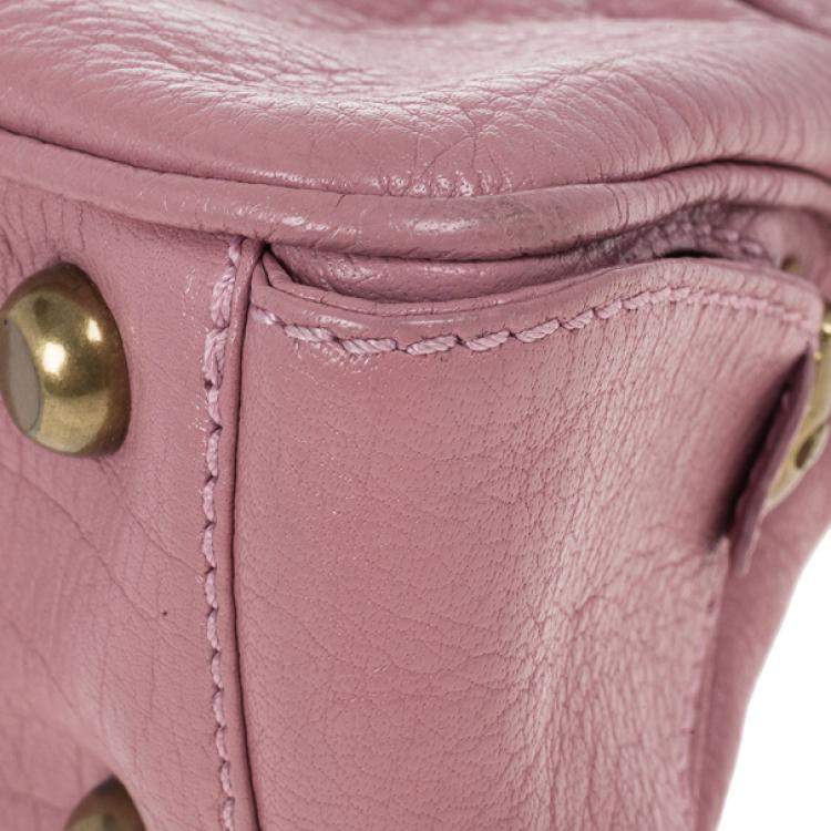 Pre Owned Marc Jacobs Pink Leather Lola Bag With Umbrella