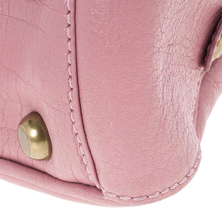 Pre Owned Marc Jacobs Pink Leather Lola Bag With Umbrella