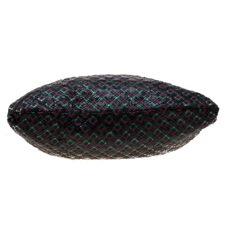 Pre Owned Marc Jacobs Tri Color Python and Leather Memphis Drawstring Tote