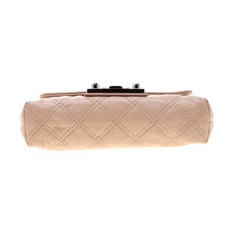 Pre Owned Marc Jacobs Nude Leather Baroque Shoulder Bag
