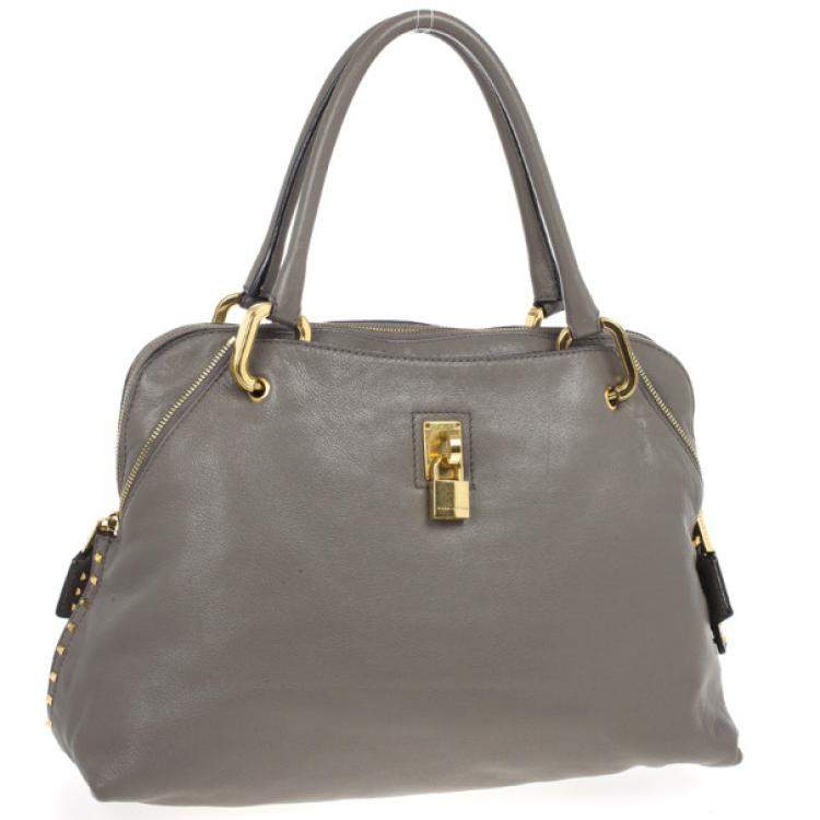 Pre Owned Marc Jacobs Grey Paradise Little Janice Bag