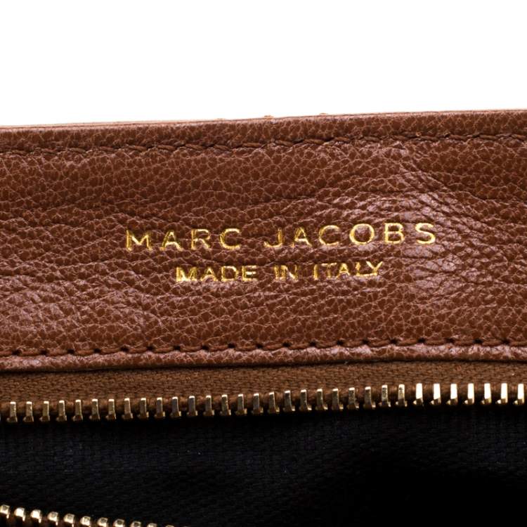 Pre Owned Marc Jacobs Brown Quilted Leather Large Baroque Single Shoulder Bag