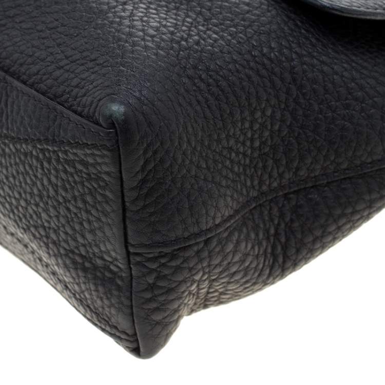 Pre Owned Marc Jacobs Black Leather Flap Chain Shoulder Bag