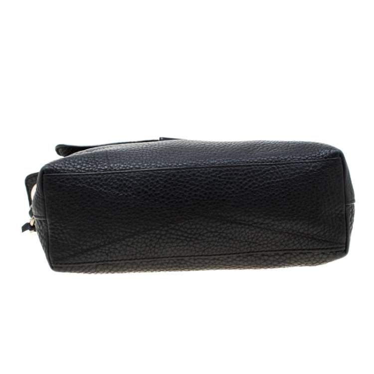 Pre Owned Marc Jacobs Black Leather Flap Chain Shoulder Bag