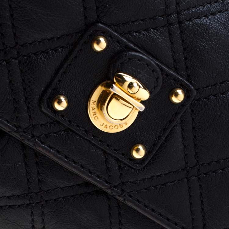 Pre Owned Marc Jacobs Black Quilted Leather Small Single Shoulder Bag