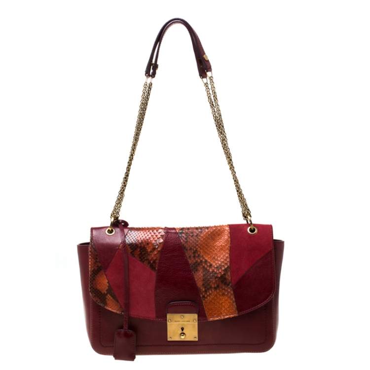 Marc Jacob’s Leather Trimmed Suede Bag hot