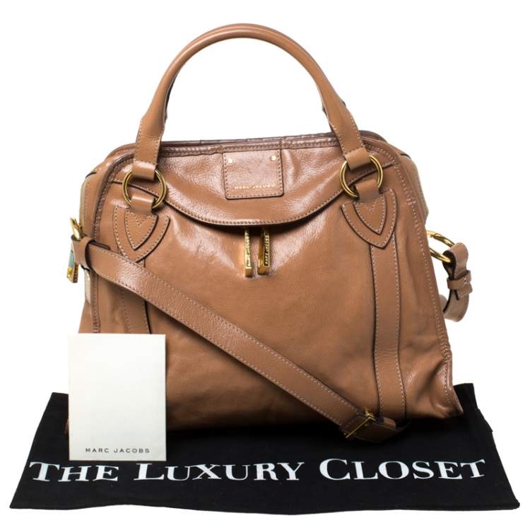 Pre Owned Marc Jacobs Brown Leather Wellington Fulton Satchel 