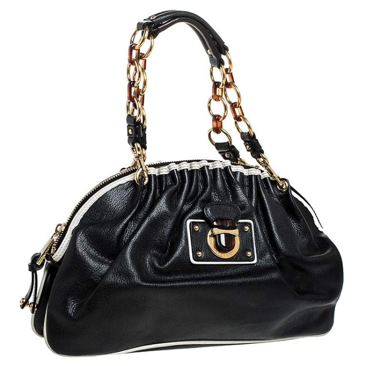 Pre Owned Marc Jacobs Black Leather Capra Satchel