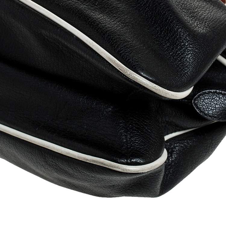 Pre Owned Marc Jacobs Black Leather Capra Satchel