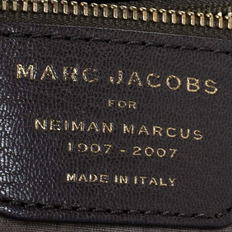 Pre Owned Marc Jacobs Grey/Silver Quilted Leather Stam Shoulder Bag