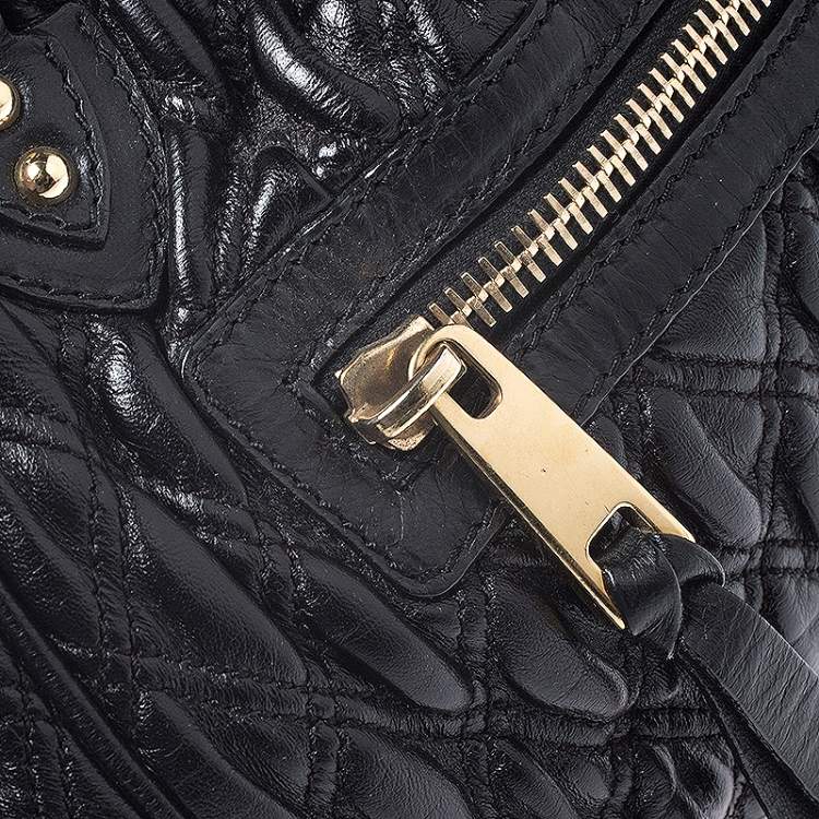 Pre Owned Marc Jacobs Black Leather Mini Stam Shoulder Bag