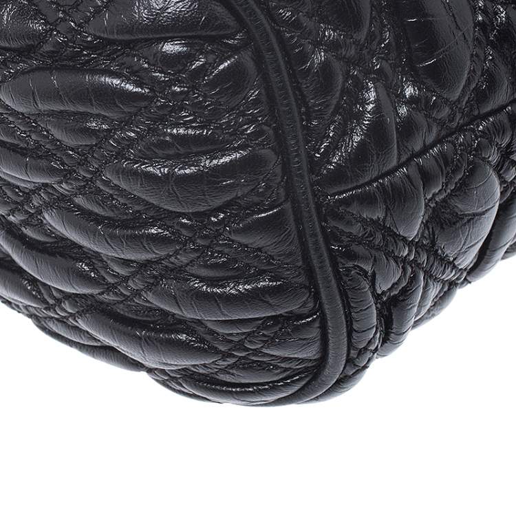 Pre Owned Marc Jacobs Black Leather Mini Stam Shoulder Bag