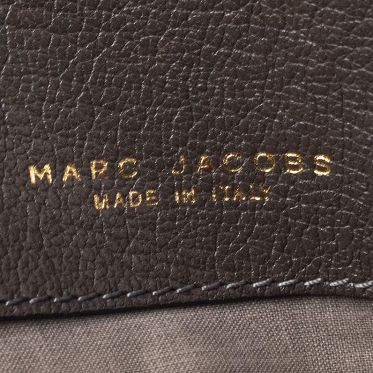 Pre Owned Marc Jacobs Khaki Mix Quilted Leather Classic East-West Tote 