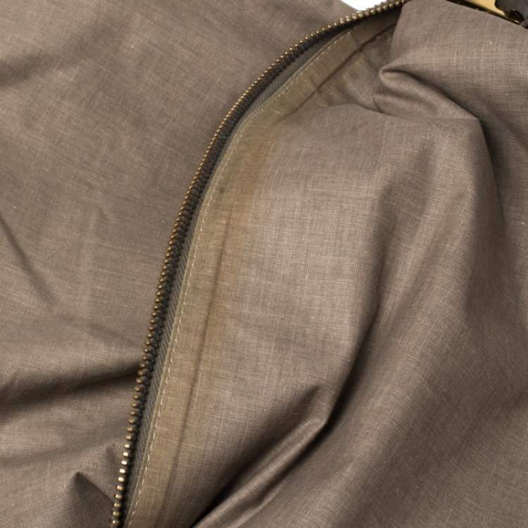 Pre Owned Marc Jacobs Khaki Mix Quilted Leather Classic East-West Tote 