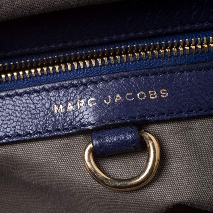 Pre Owned Marc Jacobs Blue Quilted Neoprene and Leather Stam Shoulder Bag