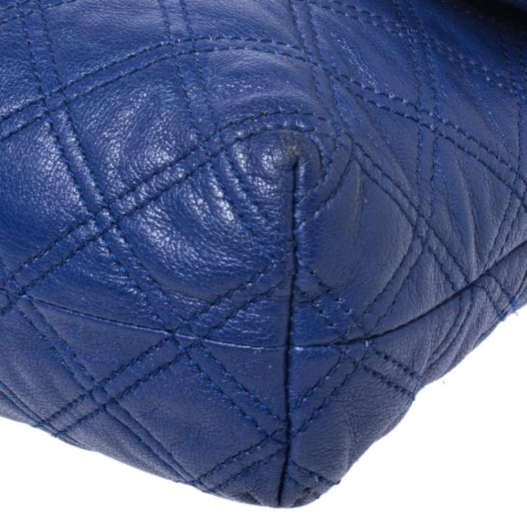 Pre Owned Marc Jacobs Blue Quilted Leather Day to Night Single Shoulder Bag