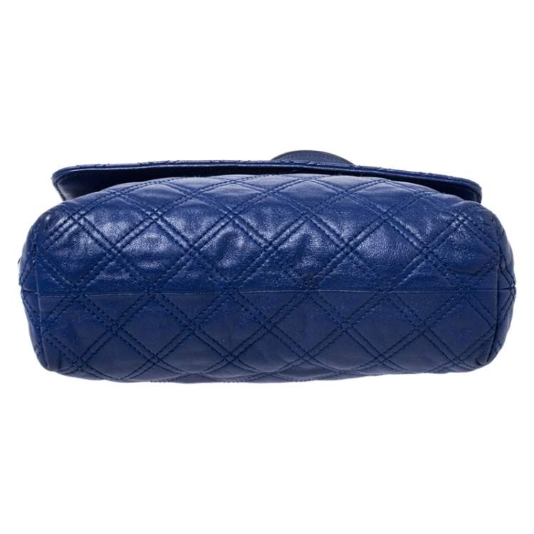 Pre Owned Marc Jacobs Blue Quilted Leather Day to Night Single Shoulder Bag