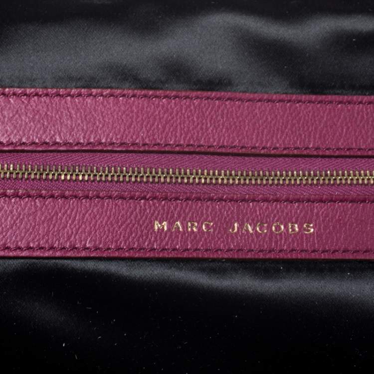 Pre Owned Marc Jacobs Fuchsia Sequins New York Rocker Stam Shoulder Bag