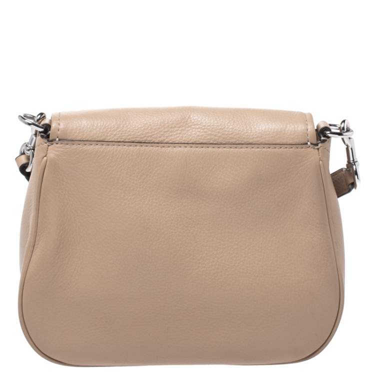 Pre Owned Marc Jacobs Beige Leather Crossbody Bag